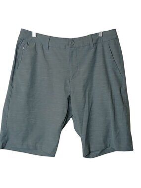 Hang Ten Mens 34 Gray Casual Shorts Polyester Stretch Blend Relaxed Fit #I-10